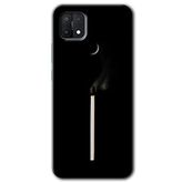 MRCİLETİSİMmrc-201843 Sönmüş Kibrit Kılıf Baskılı Kapak Tam Kaplayan Mat Seramik Oppo A15 ile uyumlu