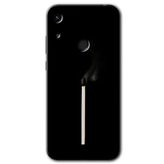 MRCİLETİSİMmrc-91293 Sönmüş Kibrit Kılıf HD Baskılı Desen Hayalet Cam Yandan Görünmez Huawei Y6s ile uyumlu
