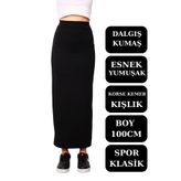 mrm pro Uzun Spor Kalem Etek Dalgıç Kumaş Esnek Etek Maxi Boy 100cm