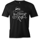 Mrs. Always Right Şapka Siyah Erkek Tshirt
