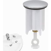 Ms Xspring Lavabo Tıkacı, Yüksekliği Ayarlanabilir Pop-Up Tıkaç, Banyo ve Mutfak Lavaboları Için Geri Sekmeli Filtreli Tıkaç, 40MM Çapında Lavabo ve Bide Tıkacı Yedek Parçası
