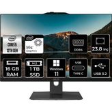 MSI Modern AM242P i5 1235U 16GB 1TB SSD 23.8" FHD W11P All In One Bilgisayar & PER4 Bellek