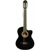 MSP 3900 Cbk Cutaway Siyah Klasik Gitar