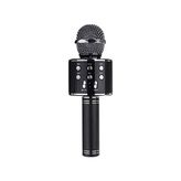 MSP Aksesuar WS-858 Bluetooth Karaoke Mikrofon – Kablosuz Hoparlör, Yankı Efektli, Gürültü Önleyici, 1800MAH Şarjlı, Ios & Android Uyumlu (Siyah)