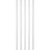 MSP cm 11 mm Kalın Silikon Çubuğu 5'li Paket Şeffaf Sıcak Silikon Yapıştırıcı Çubuk Silikon Tabancası Uyumlu Güçlü Yapışma Hobi El Sanatları Ahşap Plastik Karton Kumaş Için