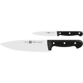MSP Twin Chef 2 Bıçak Set, Paslanmaz Çelik, Siyah