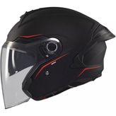 mt Cosmo Sv OF515SV Solid A1 Mat Siyah Yazlık Motosiklet Kaskı - XL - Çok Renkli
