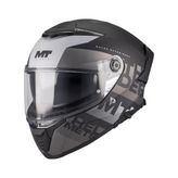 Mt Helmets Kask mt Thunder 4 Sv Waves B2 Mat - XL - Gri - Siyah