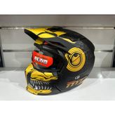 Mt Helmets Kask Streetfıghter Sv Aztec B3 Mat Siyah/sarı