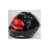 Mt Helmets mt Revenge 2 Solid A1 Şeffaf Vizörlü Kask Parlak Siyah