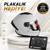 mt Helmets Stinger 2 Solid Full Face Kapalı Kask + Plakalık - Gri