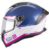 mt Helmets Stinger2 Core A8 Parlak Full Face Kask - Pembe - Beyaz