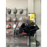 MT Helmets Thunder 4 Gloss Black Kask Şeffaf Vizörlü - Siyah