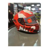 MT KASK TARGO PRO BİGER C5 MATT PERL RED ŞEFFAF VİZÖRLÜ