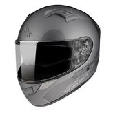 MT Kre Sv Solid Gloss Full Face Gri Motosiklet Kaskı