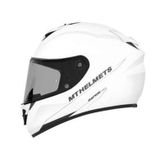 MT Rapide Solid A0 Matt Full Face Beyaz Motosiklet Kaskı