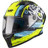 mt Stinger 2 Rocket C3 Kapalı Kask - XL - Siyah - Mavi - Sarı