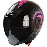 Mts 101 Yazlık Motosiklet Kaskı Pink Woman - Çok Renkli