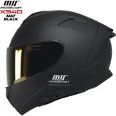Mts X340 Full Face Güneş Vizörlü Kask (Mat Siyah) - 2XL