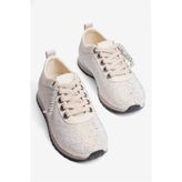 Mubiano Kadın Taşlı Bağcıklı Sneaker