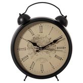 Mudo Home Map Metal Masa Saati 25cm