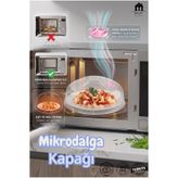 Muf Home Mikrodalga Fırın Yemek Koruma Kapağı ve Pratik Kek Fanusu - Ayarlanabilir Buhar Ventilli, Sıçrama Önleyici (Bpa Içermez) - 25 cm