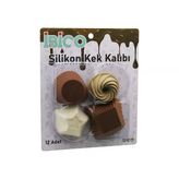 Muffin Kek Kalıbı Seti - 12'Li Paket - Karışık Şekilli Set