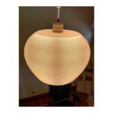 muggle design Modern Pleated Tavan Avizesi – Beyaz Dokulu Dome Tasarım Beyaz Tek Ebat