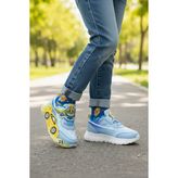 Muggo Car Cırtlı Arabalı ve Işıklı Günlük Çocuk Sneaker Spor Ayakkabı - Mavi