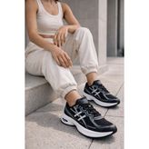 Muggo Hynex Kadın Kalın Taban Bağcıklı Günlük Sneaker Spor Ayakkabı - Siyah