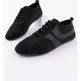 Muggo Vibe Bağcıklı Günlük Kadın Sneaker Spor Ayakkabı - Siyah