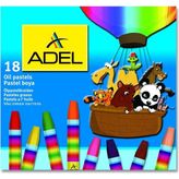 MUJGAN Adel Karton Kutu Pastel Boya 18 Renk