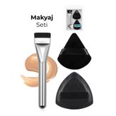 MUJGAN Makyaj Aplikatör Seti 2 Sünger + 1 Fırça