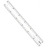 MUJGAN Maped Study Kırılmaz Cetvel, Şeffaf, 30 cm