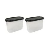 MUJGAN Tupperware Oval 2 2'li Set (1,1 L)