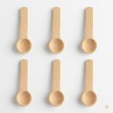 MUJGAN Uyt Life 6 Adet Mini Ahşap Baharat Kaşığı Seti - Doğal Kayın Ağacı Yuvarlak Uçlu Baharatlık Kaşığı, Tuz, Şeker Ölçeği - 7 cm Küçük Dekoratif Tahta Kaşık