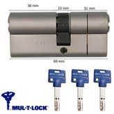 Mul-T-Lock 7x7 3 Anahtarlı Kapı Kilidi Tuzaklı Barel