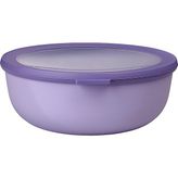 Multi Bowl Cirqula Round - Kapaklı Saklama Kabı - Buzdolabı Için Hava Geçirmez Saklama Kutusu Olarak Uygundur, Mikrodalga Fırın ve Saklama Kabı Olarak - 2250 ml - Nordic Lilac - 0 - 19 lt - 0 Siyah