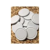 Multiamo Metal 82 mm Beyaz Konserve Kavanoz Kapağı Slikonlu 100 Adet - 100 ml