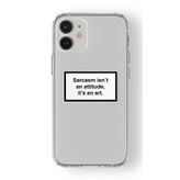 Multitronic Iphone 12 Mini ile Uyumlu Sarcasm Tasarım Baskılı Şeffaf Kılıf