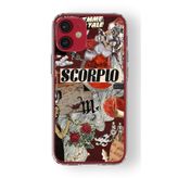 Multitronic Iphone 12 Mini ile Uyumlu Scorpio Tasarım Baskılı Şeffaf Kılıf