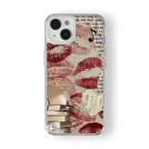 Multitronic Iphone 13 Mini ile Uyumlu Vintage Heart Tasarım Baskılı Şeffaf Kılıf