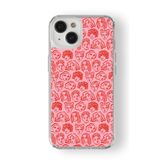 Multitronic iPhone 13 Mini Uyumlu Faces Tasarım Baskılı Şeffaf Kılıf