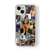 Multitronic iPhone 13 Mini Uyumlu Tupac Tasarım Baskılı Şeffaf Kılıf