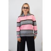 Muna Boutique Pembe Triko Kazak - Standart
