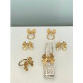 Muse Elta Collection Muse 6 Adet Kelebek Model Peçete Yüzüğü - 6 Lı Peçete Halkası Gold Renk