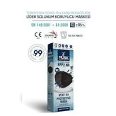 Musk FFP2 10'lu Siyah Maske