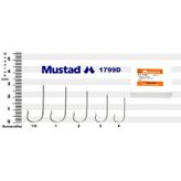 Mustad 1799 No:2 100'lü Paket Olta İğnesi