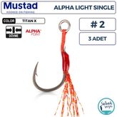 Mustad As1 Ap Light Tekli Asist İğne Tx #2 (3 Adet)