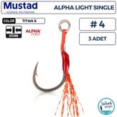 Mustad As1 Ap Light Tekli Asist İğne Tx #4 (3 Adet)